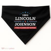 Lincoln Johnson Funny Presidential Campaign 1864 USA-Made Doggie Bandana thumb 0