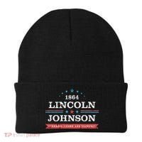 Lincoln Johnson Funny Presidential Campaign 1864 Beanie thumb 0