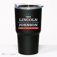 Lincoln Johnson Funny Presidential Campaign 1864 Tumbler thumb 0