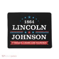 Lincoln Johnson Funny Presidential Campaign 1864 Mousepad thumb 0