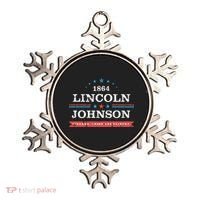Lincoln Johnson Funny Presidential Campaign 1864 Ornament thumb 0
