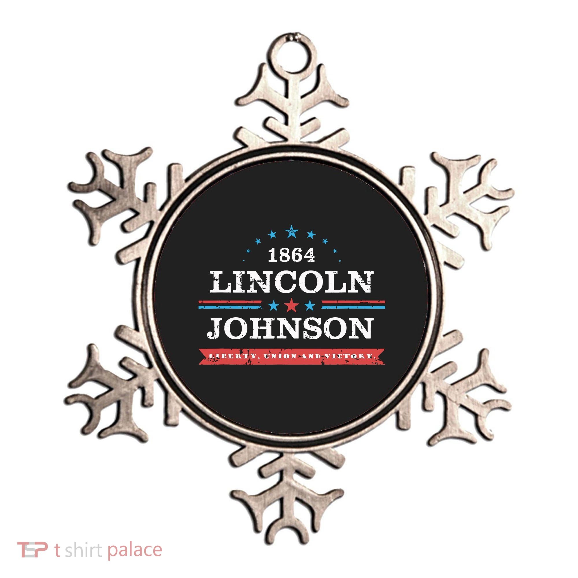 Lincoln Johnson Funny Presidential Campaign 1864 Ornament