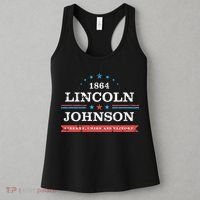 Lincoln Johnson Funny Presidential Campaign 1864 Women's Tank Top thumb 3