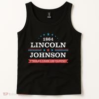 Lincoln Johnson Funny Presidential Campaign 1864 Tank Top thumb 2