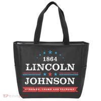 Lincoln Johnson Funny Presidential Campaign 1864 Tote Bag thumb 0