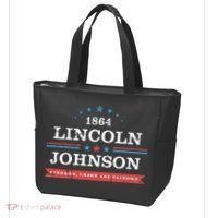 Lincoln Johnson Funny Presidential Campaign 1864 Tote Bag thumb 3