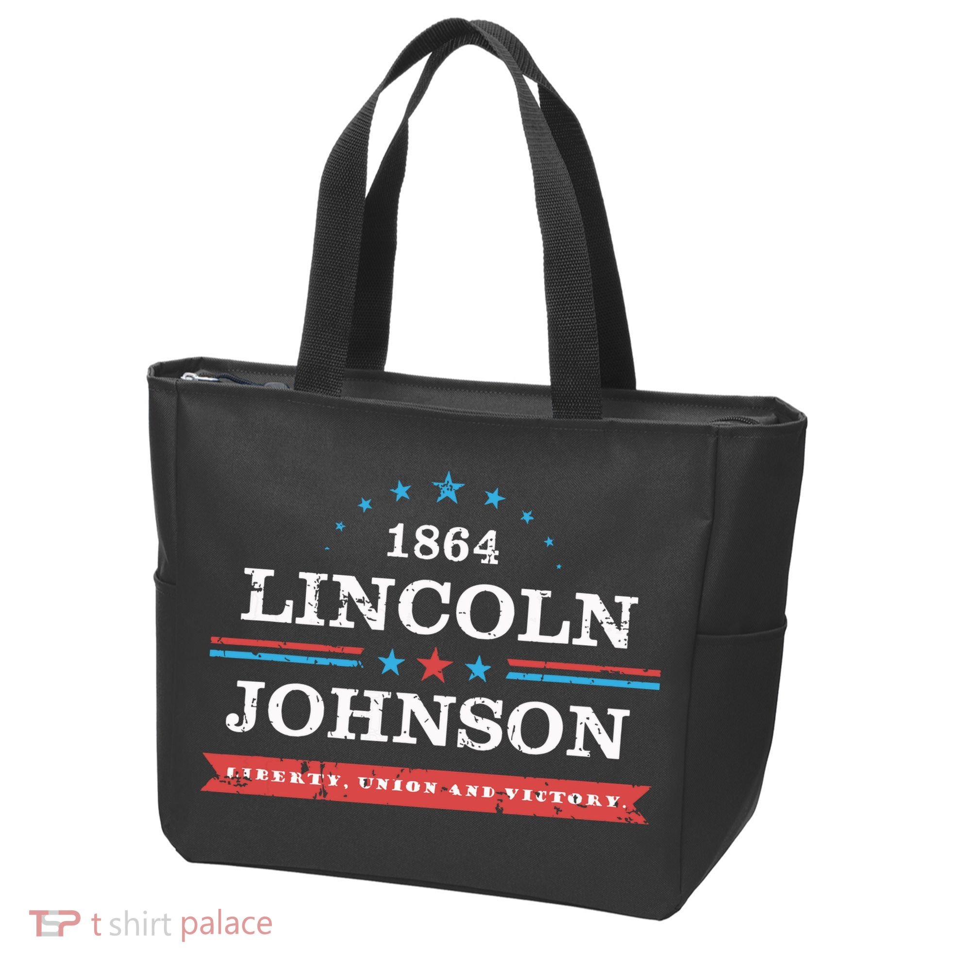 Lincoln Johnson Funny Presidential Campaign 1864 Tote Bag