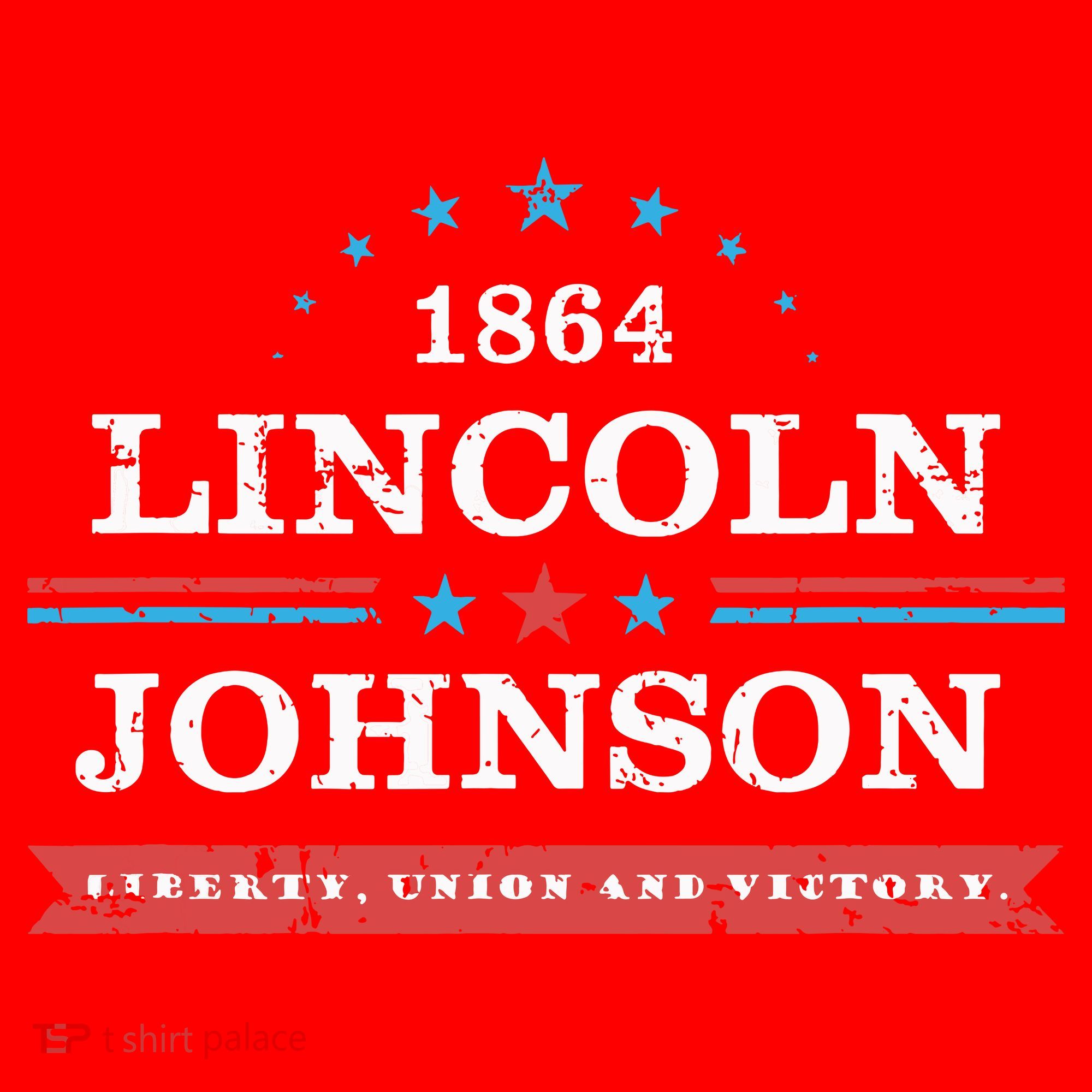 Lincoln Johnson Funny Presidential Campaign 1864 Santa Hat