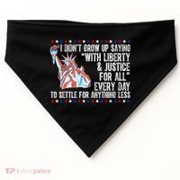 Liberty Justice For All Patriotic Pro American USA-Made Doggie Bandana thumb 0