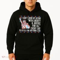 Liberty Justice For All Patriotic Pro American Hoodie thumb 2