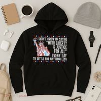 Liberty Justice For All Patriotic Pro American Hoodie thumb 3