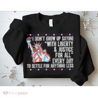 Liberty Justice For All Patriotic Pro American Sweatshirt thumb 2