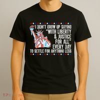 Liberty Justice For All Patriotic Pro American T-Shirt thumb 3
