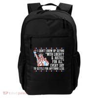 Liberty Justice For All Patriotic Pro American Backpack thumb 0