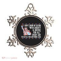 Liberty Justice For All Patriotic Pro American Ornament thumb 0