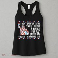 Liberty Justice For All Patriotic Pro American Women's Tank Top thumb 3