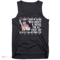 Liberty Justice For All Patriotic Pro American Tank Top thumb 0