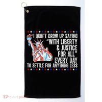 Liberty Justice For All Patriotic Pro American Golf Towel thumb 0