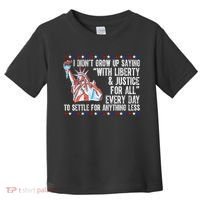 Liberty Justice For All Patriotic Pro American Toddler T-Shirt thumb 0
