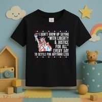 Liberty Justice For All Patriotic Pro American Toddler T-Shirt thumb 3