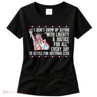 Liberty Justice For All Patriotic Pro American Women's T-Shirt thumb 0