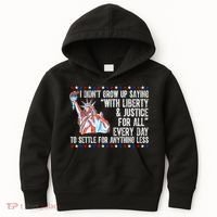 Liberty Justice For All Patriotic Pro American Kids Hoodie thumb 0