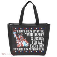 Liberty Justice For All Patriotic Pro American Tote Bag thumb 0