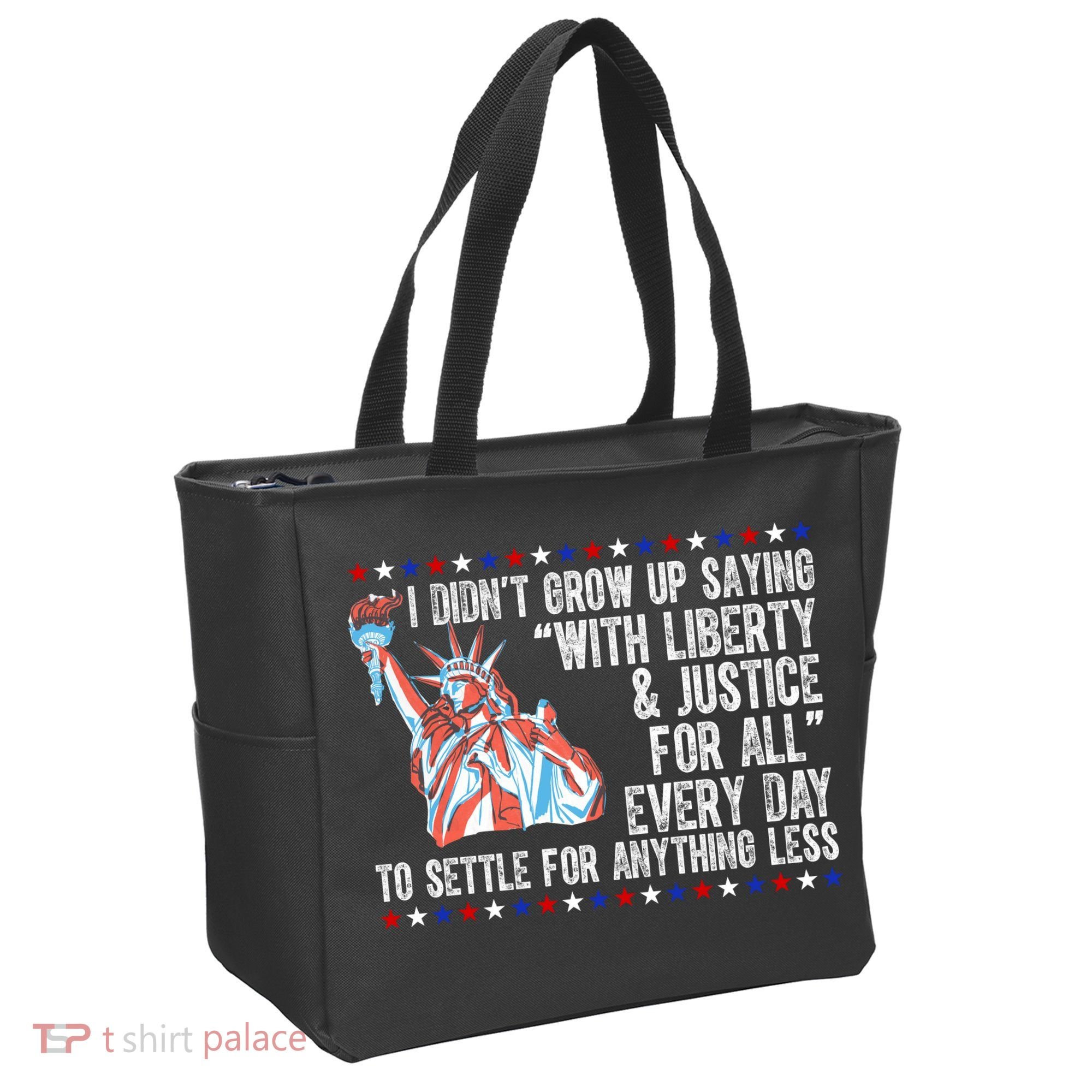 Liberty Justice For All Patriotic Pro American Tote Bag