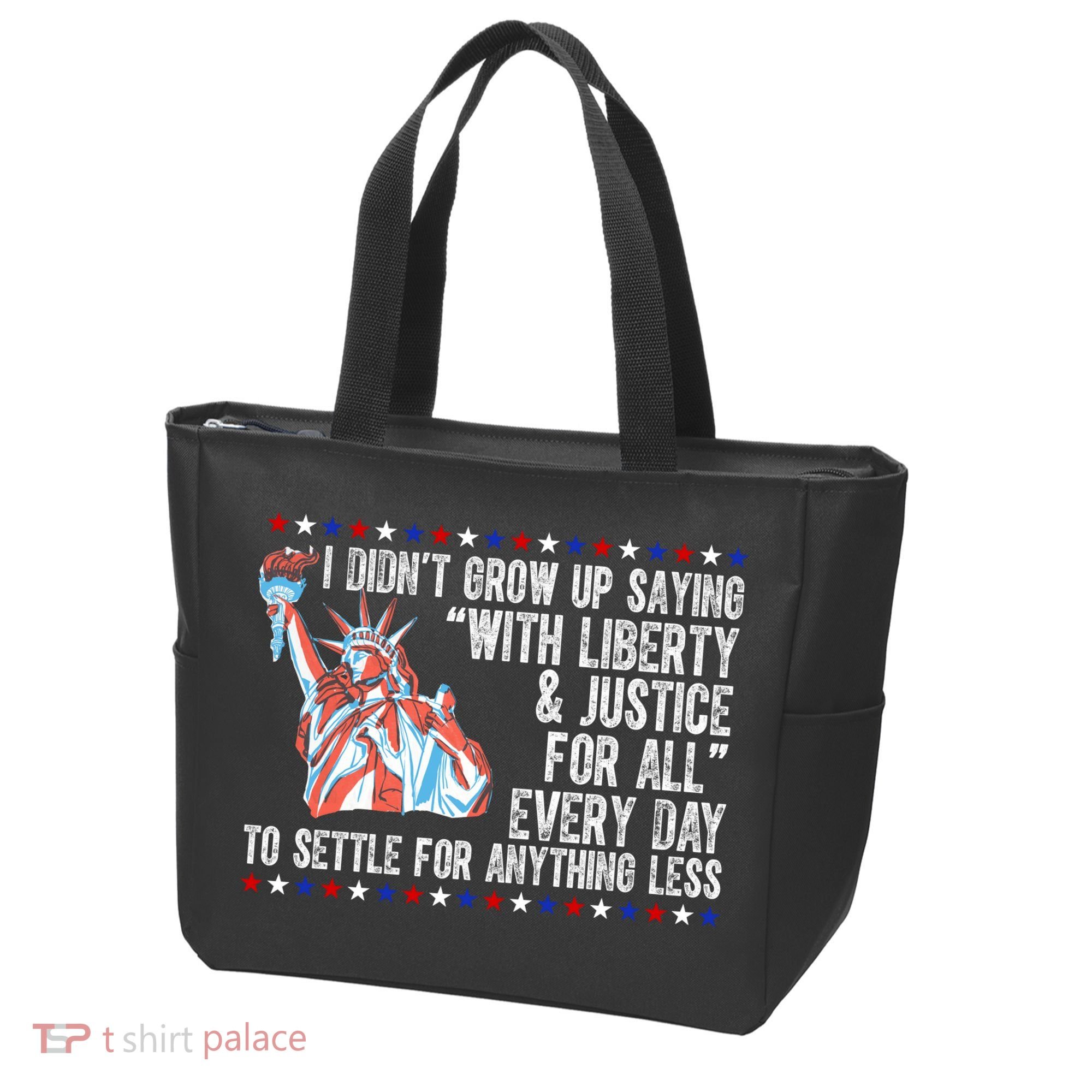 Liberty Justice For All Patriotic Pro American Tote Bag