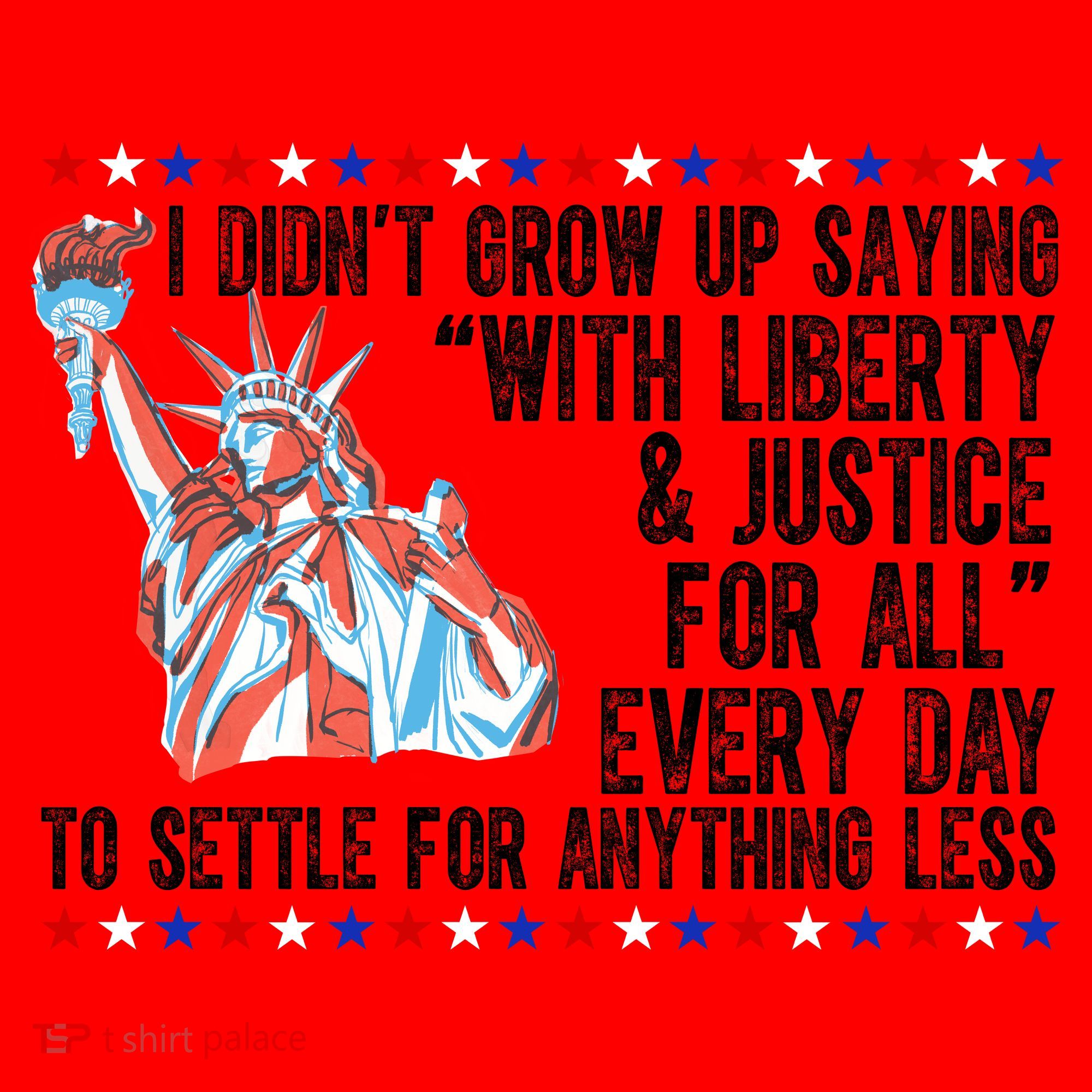 Liberty Justice For All Patriotic Pro American Santa Hat