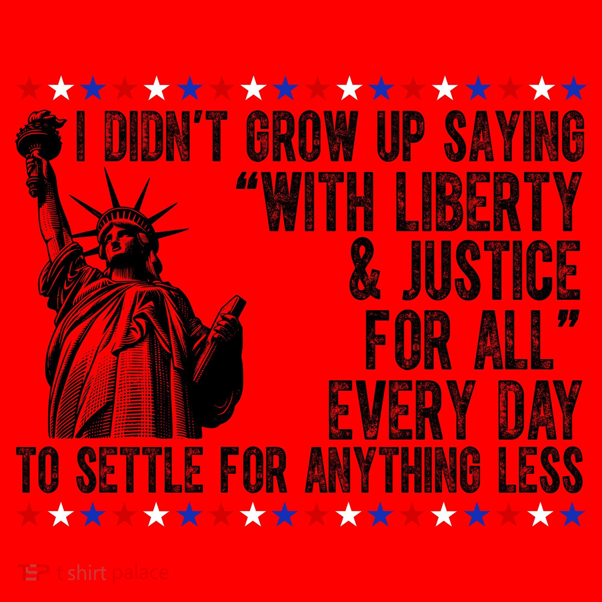 Liberty Justice For All Patriotic 4th Of July Santa Hat