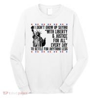 Liberty Justice For All Patriotic 4th Of July Long Sleeve Shirt thumb 0