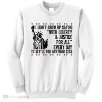 Liberty Justice For All Patriotic 4th Of July Sweatshirt thumb 0