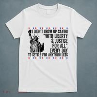 Liberty Justice For All Patriotic 4th Of July T-Shirt thumb 5