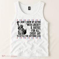 Liberty Justice For All Patriotic 4th Of July Tank Top thumb 2