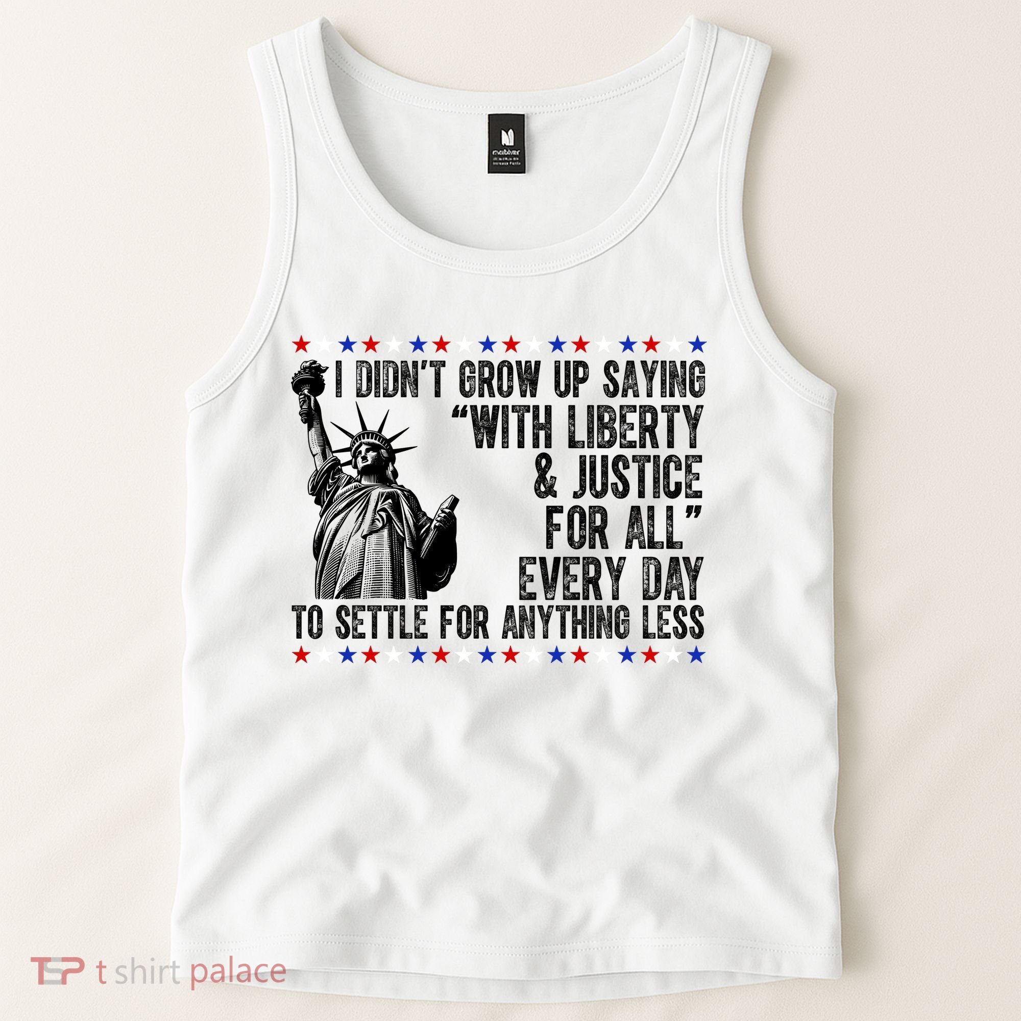 Liberty Justice For All Patriotic 4th Of July Tank Top