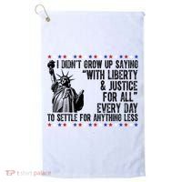 Liberty Justice For All Patriotic 4th Of July Golf Towel thumb 0