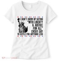 Liberty Justice For All Patriotic 4th Of July Women's T-Shirt thumb 0