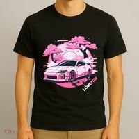 Love Jdm Girl Racer Pink Japanese Race Car T-Shirt thumb 3