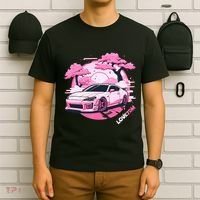 Love Jdm Girl Racer Pink Japanese Race Car T-Shirt thumb 6