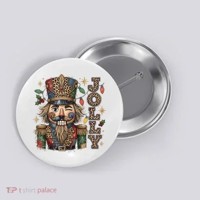 Leopard Jolly Nutcracker Button