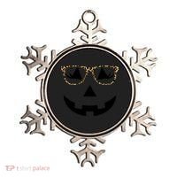 Leopard Jack O Lantern Pumpkin Face Ornament thumb 0