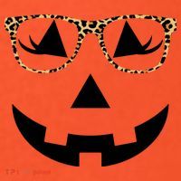 Leopard Jack O Lantern Pumpkin Face Sweatshirt thumb 2