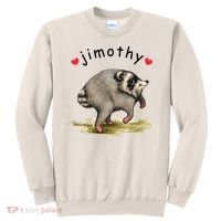 Love Jimothy Raccoon Seattle Feral Funny Trash Panda Sweatshirt thumb 0