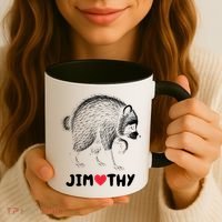 Love Jimothy Raccoon Coffee Mug thumb 3