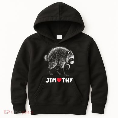 Love Jimothy Raccoon Kids Hoodie