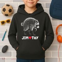 Love Jimothy Raccoon Kids Hoodie thumb 2