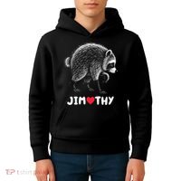 Love Jimothy Raccoon Kids Hoodie thumb 4