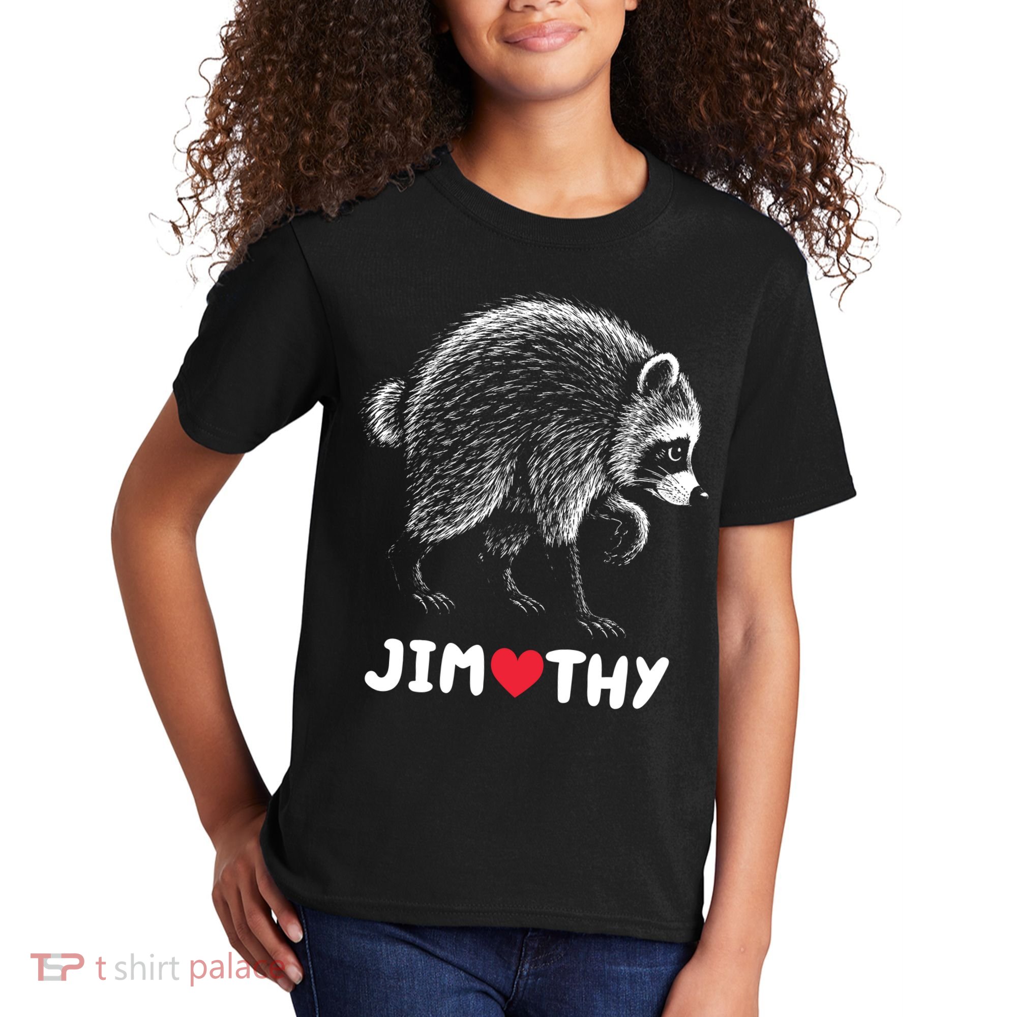 Love Jimothy Raccoon Kids T-Shirt