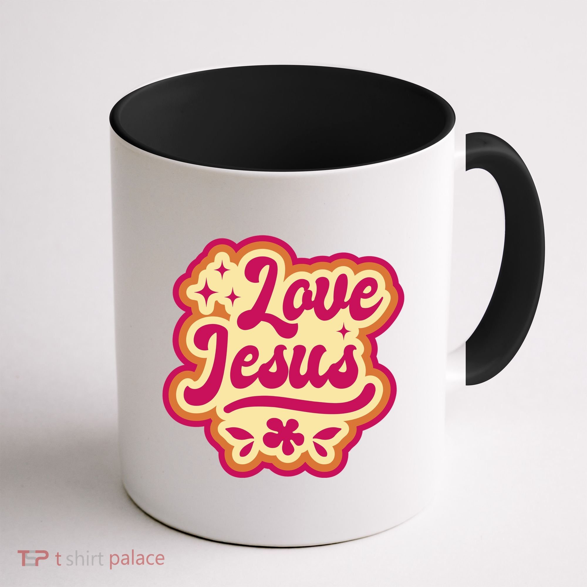 Love Jesus Retro Coffee Mug